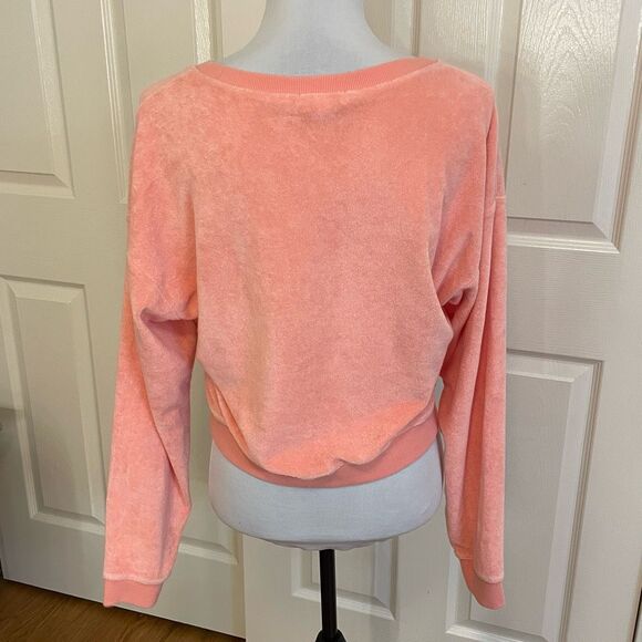 Beyond Yoga Tropez Pullover Peach Blush Crop Sweatshirt Size Small - Picture 4 of 11